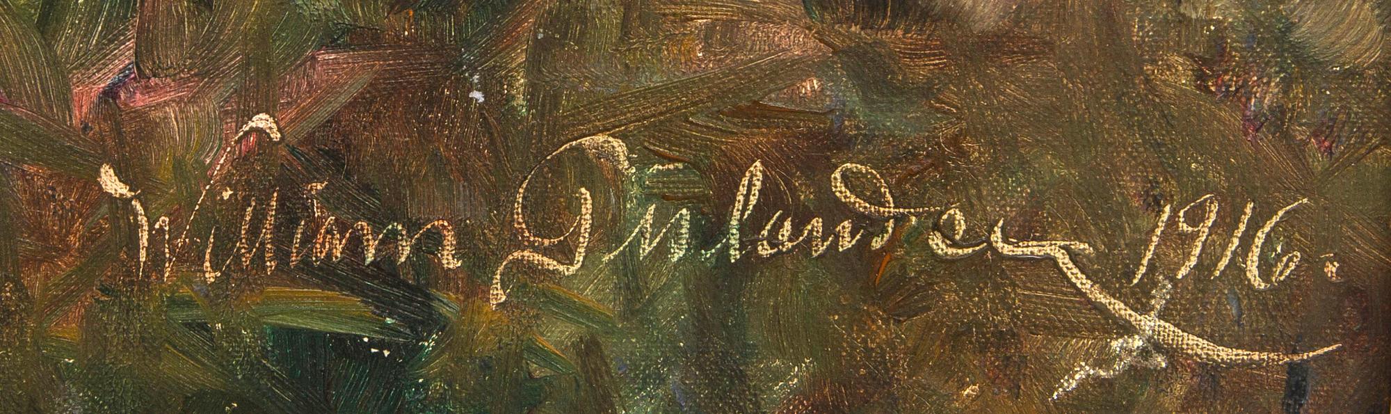 William Gislander, oil on canvas signed.