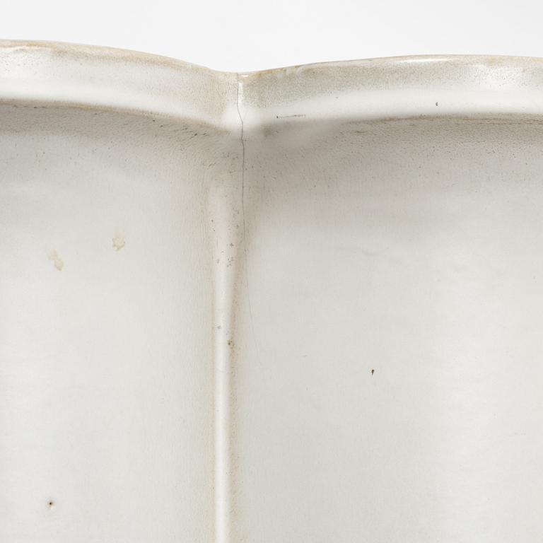 Karin Björquist, a stoneware 'Wave' plant pot, Gustavsberg, 1980's.