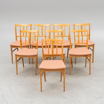 Carl Malmsten, chairs 8 pcs, "Tala vid", O.H. Sjögren.