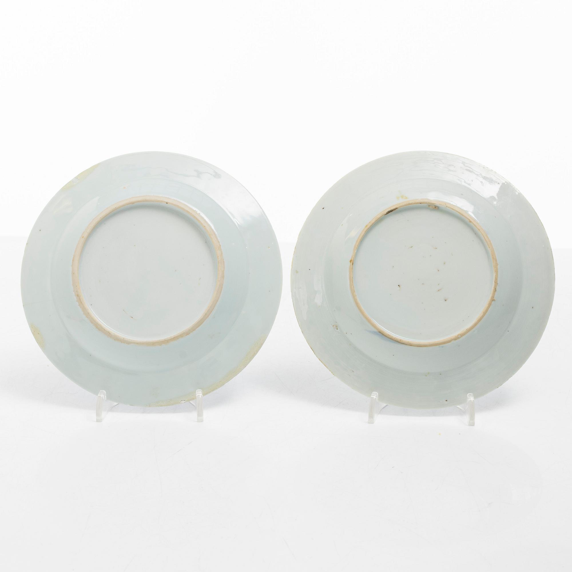 Servisdelar, 10 st, kompaniporslin, Kina, Qingdynastin, Qianlong (1736-95).