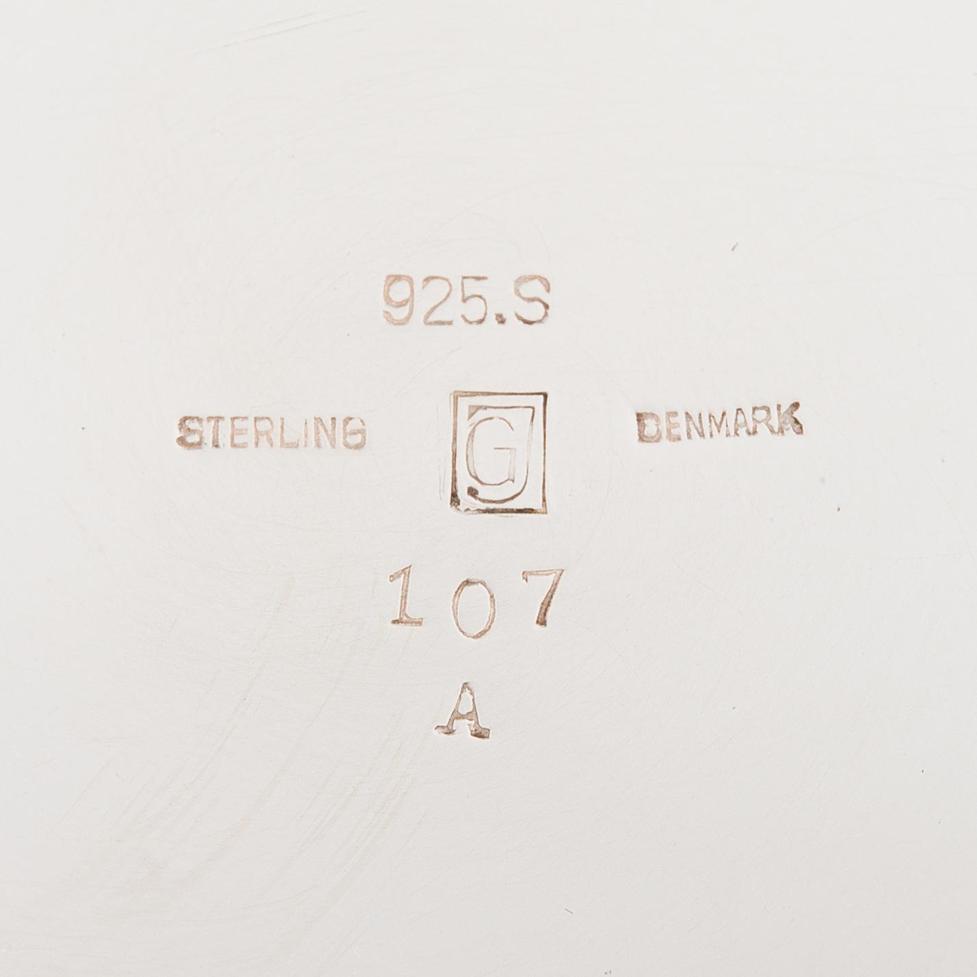Georg Jensen, bägare, silver, 107 A, Köpenhamn 1933-1944.