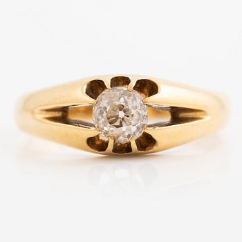 Ring, 18K gold with old-cut diamond.