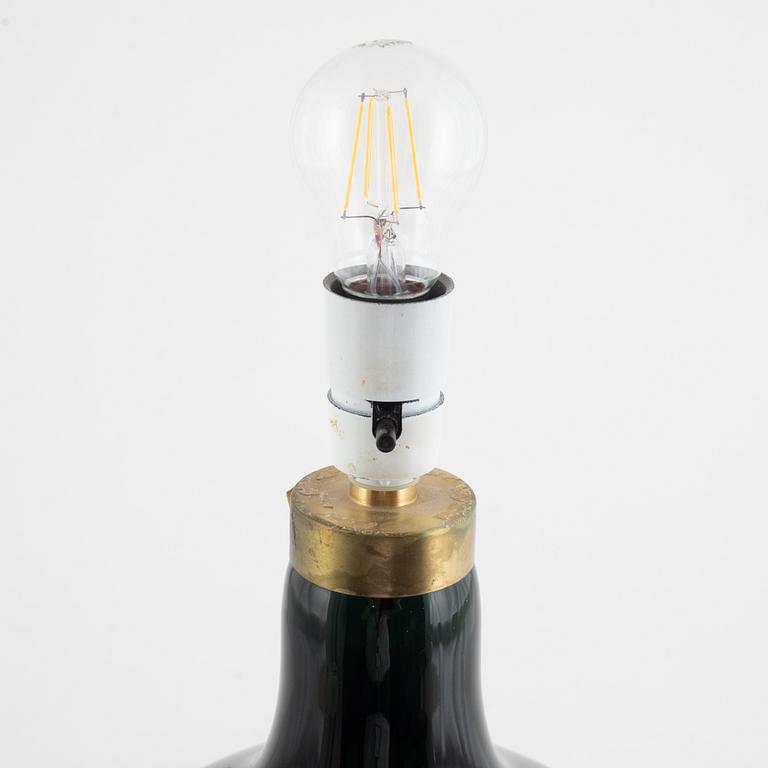 Henry Heerup, bordslampa, glas, Holmegaard, Danmark 1977.