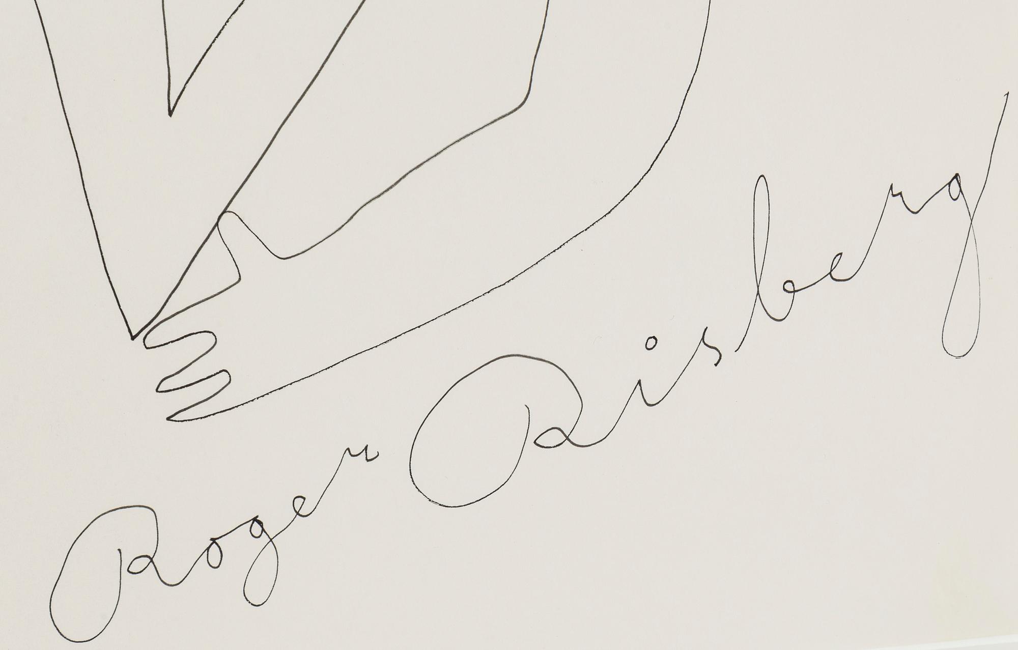 ROGER RISBERG, indian ink on paper, 2007, signed Roger Risberg.