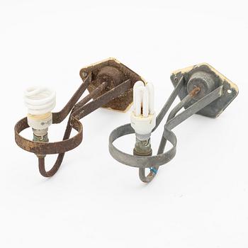 Vägglampor, ett par, Swedish Modern, ASEA, 1900-talets mitt.