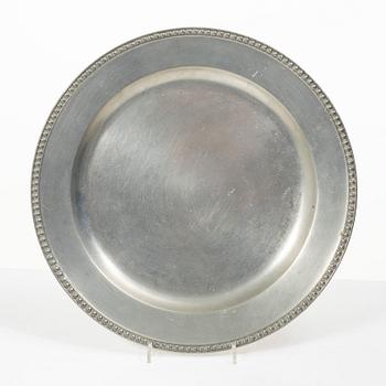 Plates and bowl, by Hans Viksten Örebro and possibly Gustav Wilhelm Lindberg Örebro.