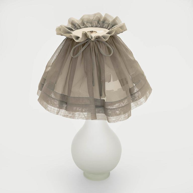 Greta-Lisa Jäderholm-Snellman, A glass table lamp signed G.L.J Finland.