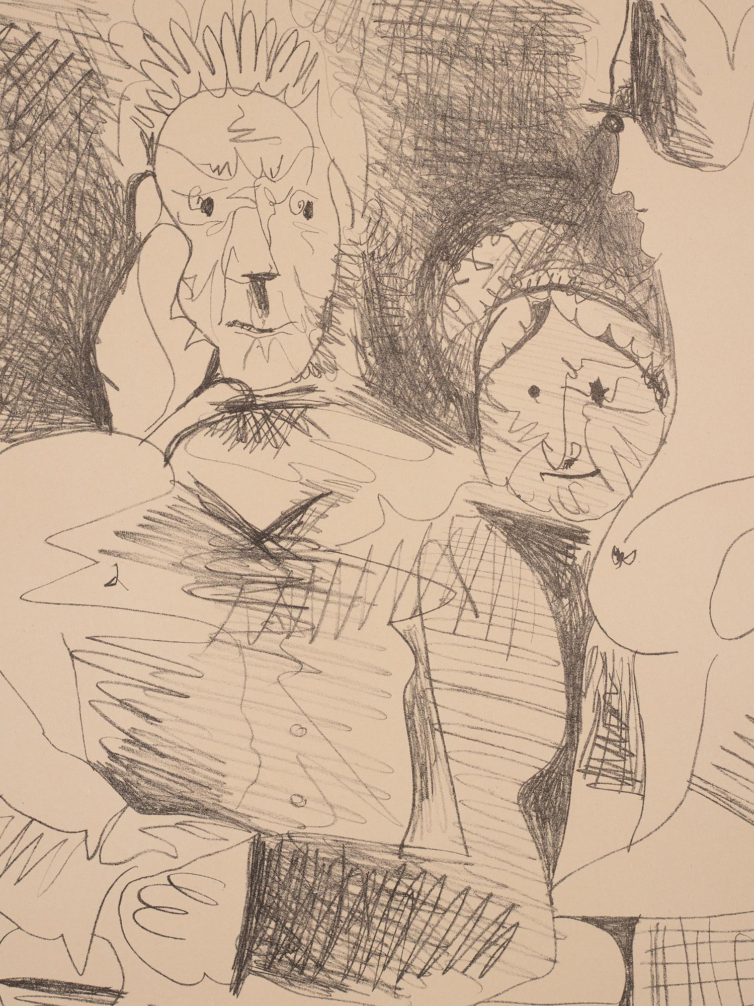 Pablo Picasso, "Portrait de famille III (Six Personnages)".