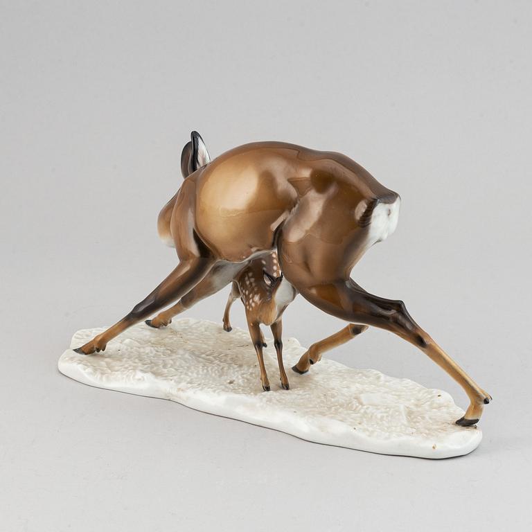 Figurin, porslin, Adolf Roehring för Rosenthal, Tyskland, 1950-tal.