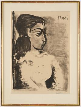 Pablo Picasso, "Buste de Femme au corsage blanc".