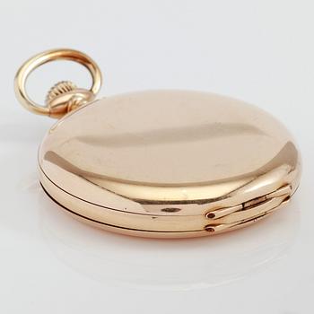 FICKUR, 14K guld, märkt JCM, J Cacame Robert, Schweiz, savonett, tidigt 1900-tal.