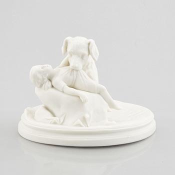 A biscuit porcelain figurine, 'Lifräddningen' Gustafsberg 1921.