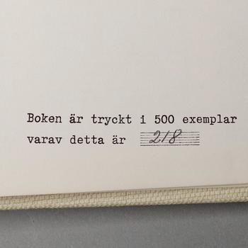 KONSTBOK, Joan Miró, Fotoscop, Det Visuella Språket, Galerie Börjeson, numrerad 218/1500, 1975.