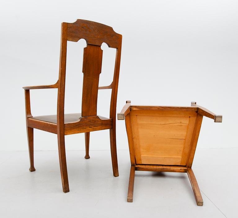 KARMSTOLAR, 1 par, jugend, 1900-talets början.