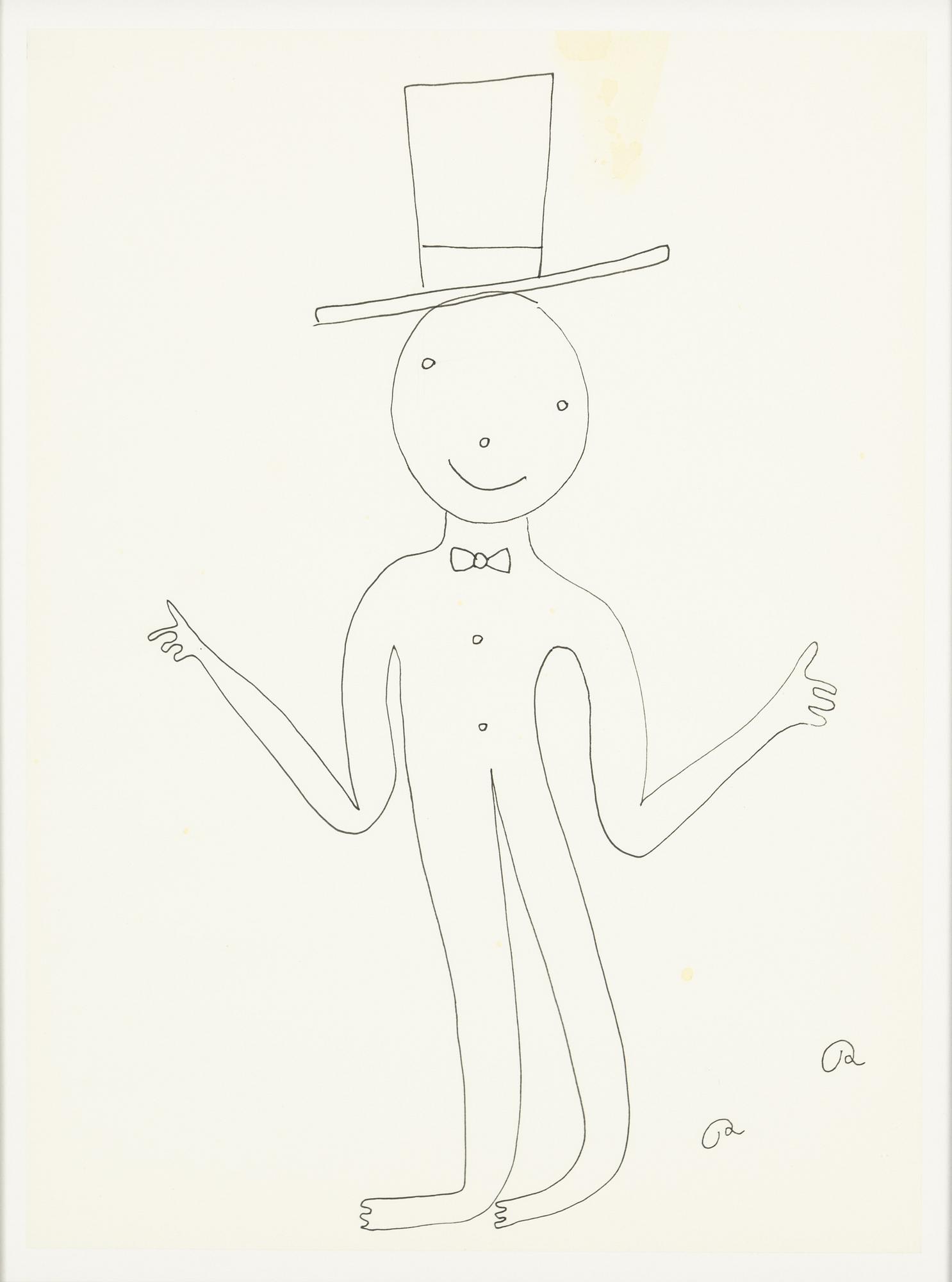 Roger Risberg, indian ink drawing, signed. Executed in 2008.