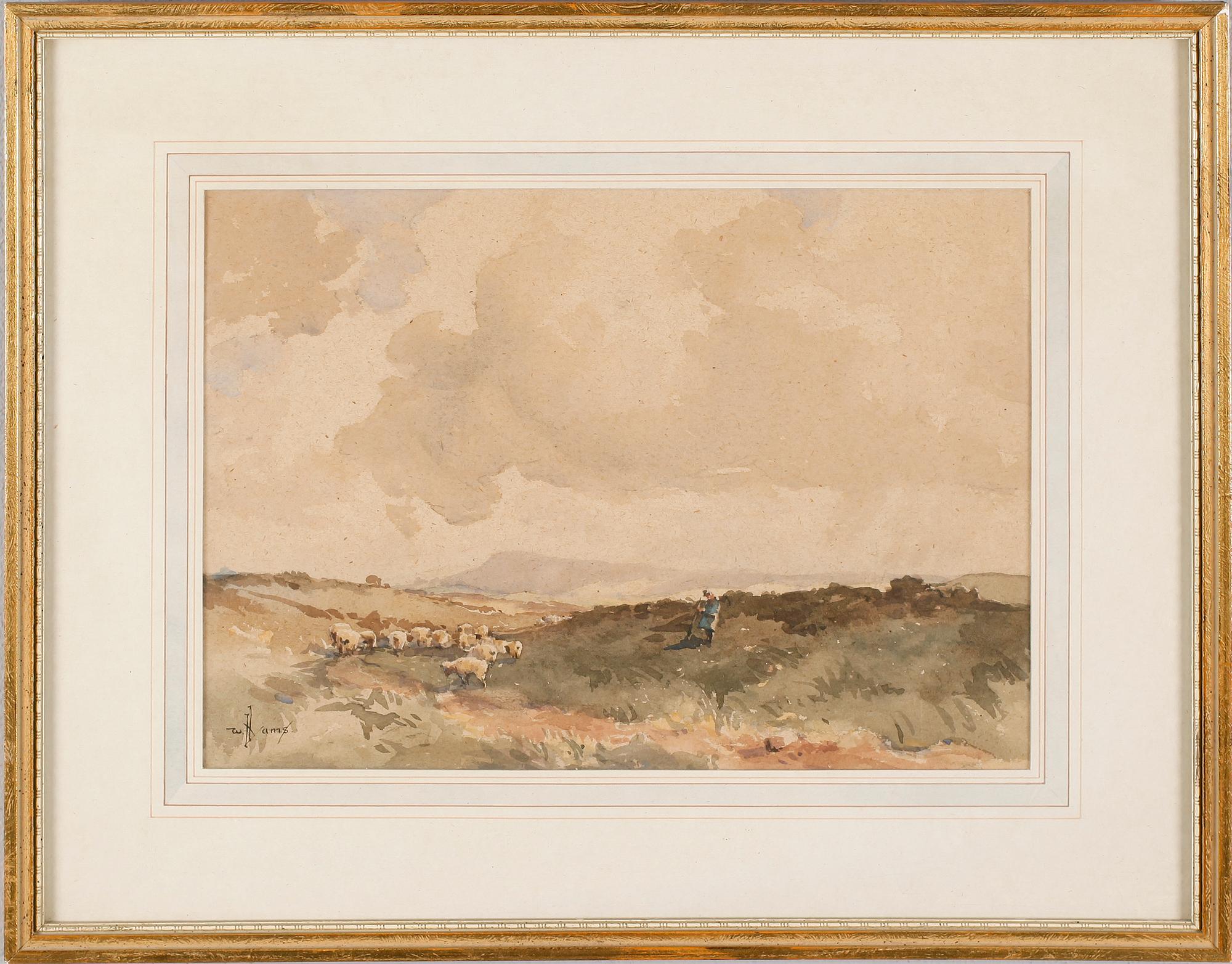 WILLIAM HYAMS, 2 st, akvareller, signerade.