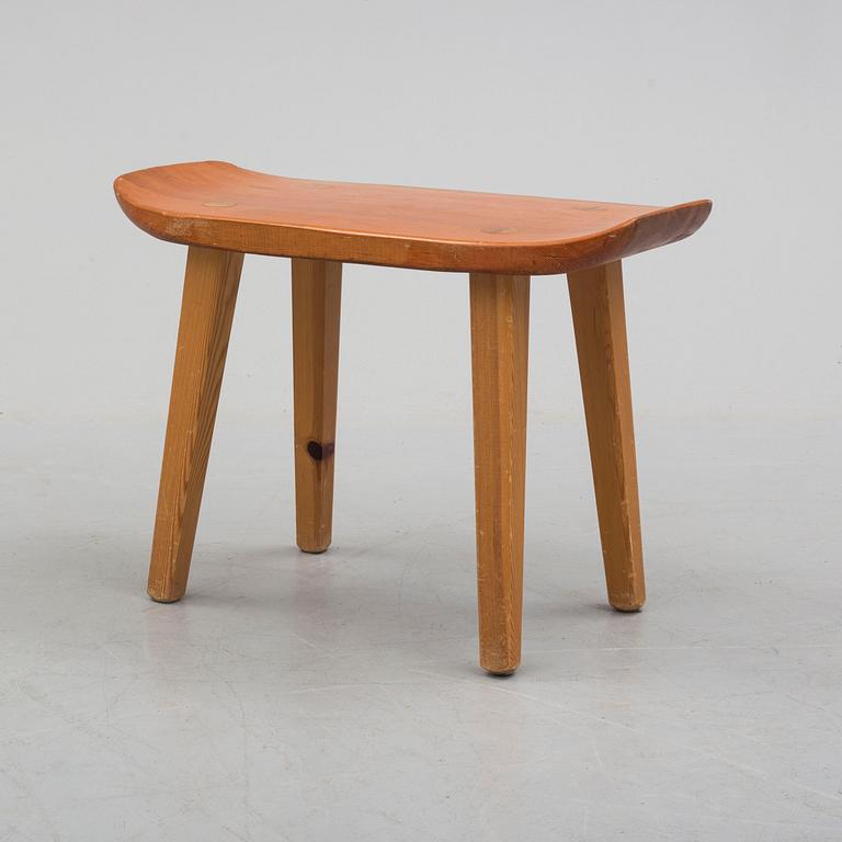 a pine bench from the second half of the 20th century.