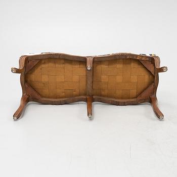 A rococo style bench, early 20th Century.