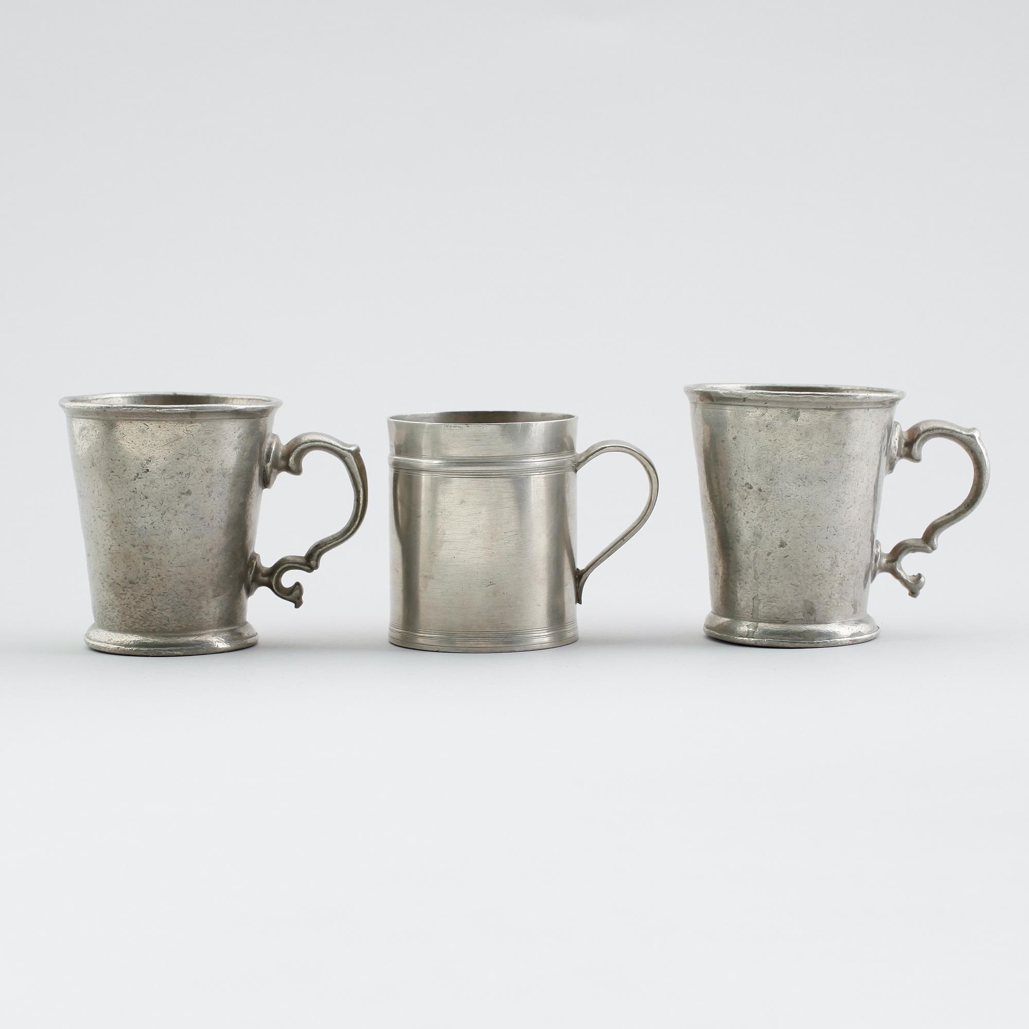 MUGGAR, 3 st (2+1), tenn, 1800-tal.