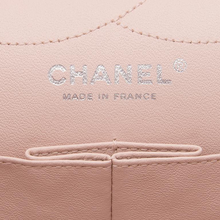 Pink White Ombre Degrade 2.55 Reissue 227 Jumbo Double Flap Bag.