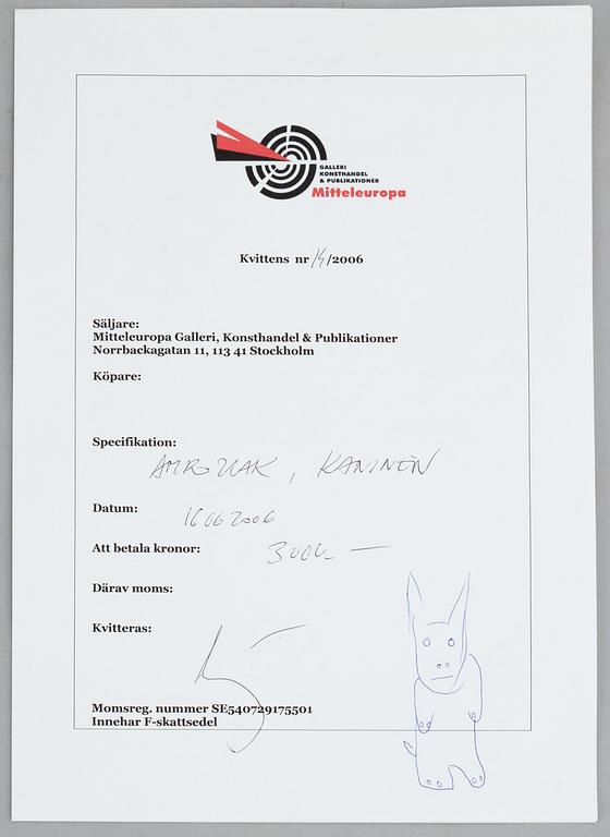 SYLWESTER AMBROZIAK, sculpture, signed and dated -05.