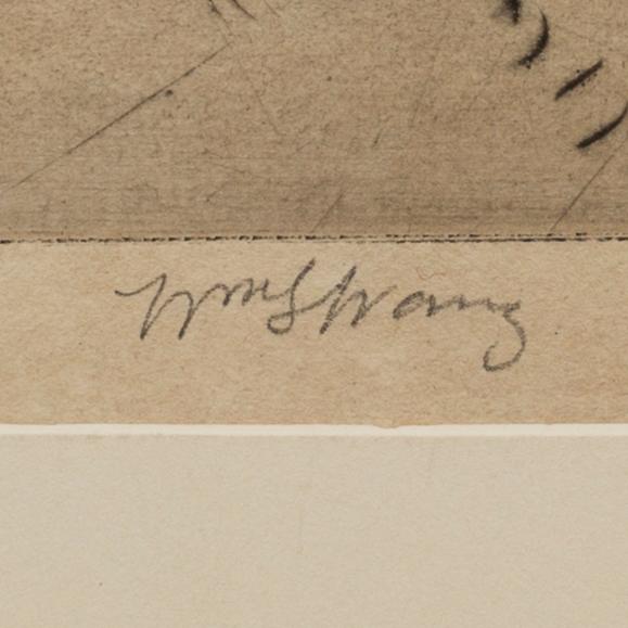 WILLIAM STRANG, etching, signed.