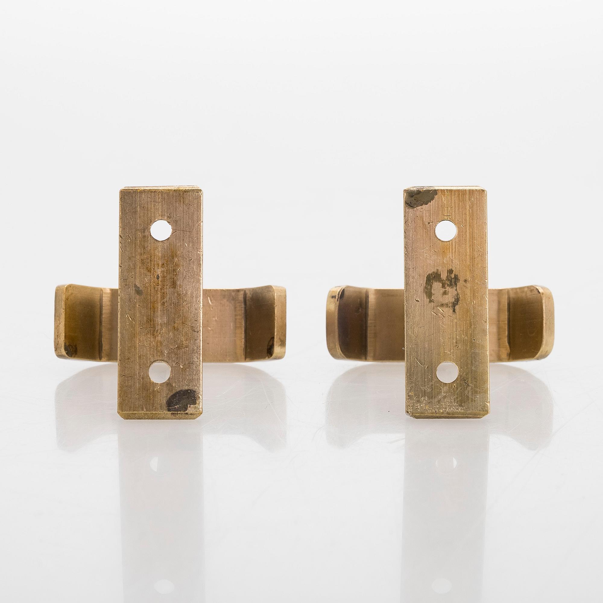 A set of 19 coat hooks, 1960s/70s.