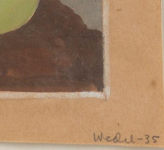 NILS WEDEL, watercolour, signed and dated -35.