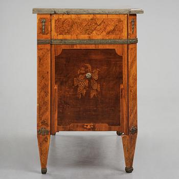 A Gustavian marquetry commode by A. Lundelius (master in Stockholm 1778-1823).