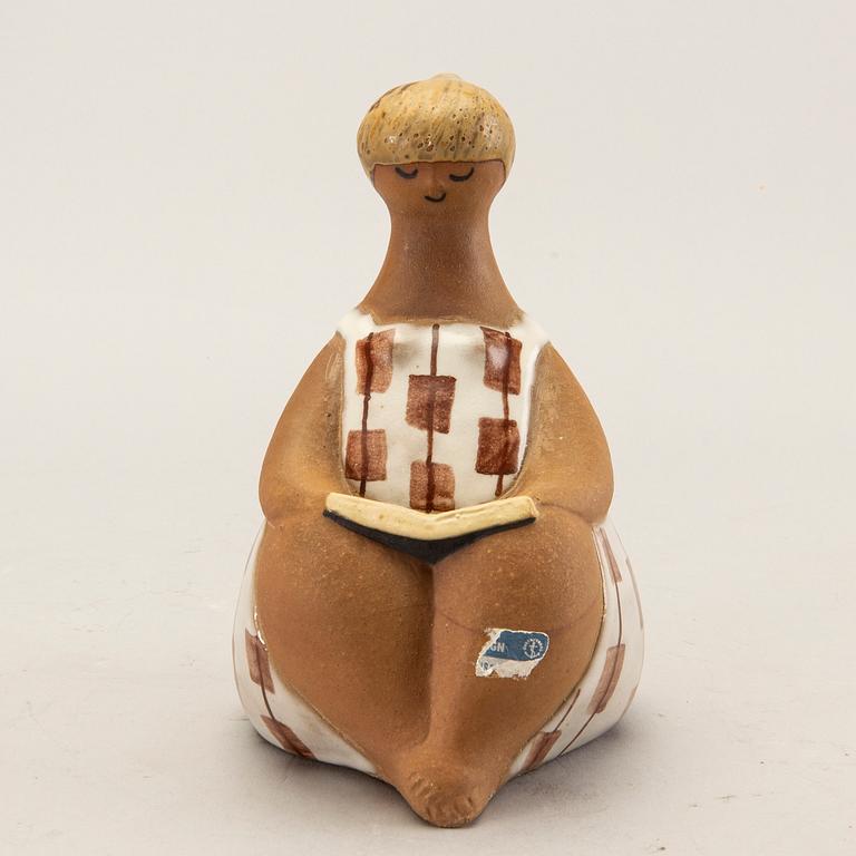 Lisa Larson, figurin Gustavsberg delvis glaserat stengods.