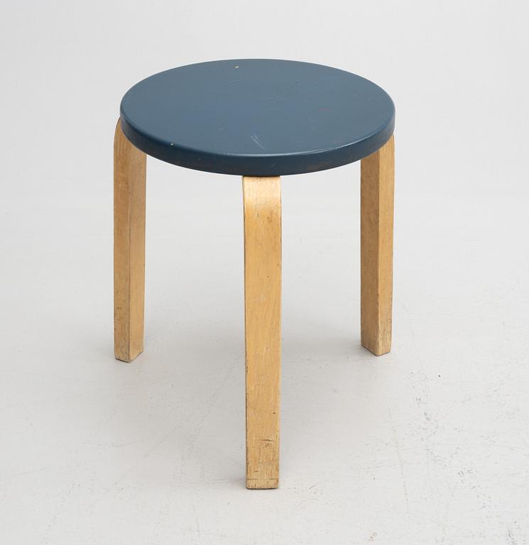 Alvar Aalto, a model '60' stool, Artek, Finland 1950's/60's.