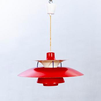 Poul Henningsen, taklampa, "PH 5", Louis Poulsen, Danmark, 1970-tal.