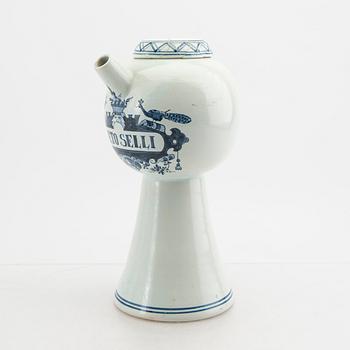 Dish and jug with lid Delft mid-20th century faience.