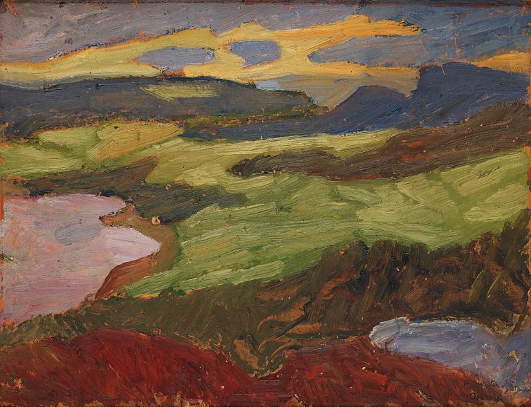 Helmer Osslund, Landscape from the north of Sweden.