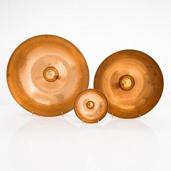 Tapio Wirkkala, three 'TW 476' bowls for Kultakeskus.