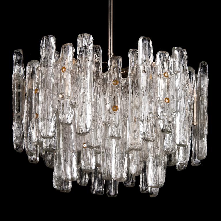TAKLAMPA, "Ice block chandelier", J.T Design, Kalmar, Österrike, 1960-tal.