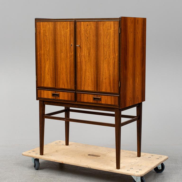 A rosewood veneered drinks cabinet, 1960's.