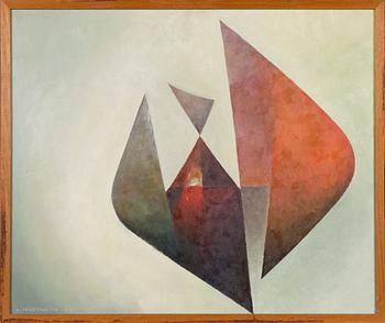 Lasse Mårtenson, olja på pannå, signerad och daterad-69.