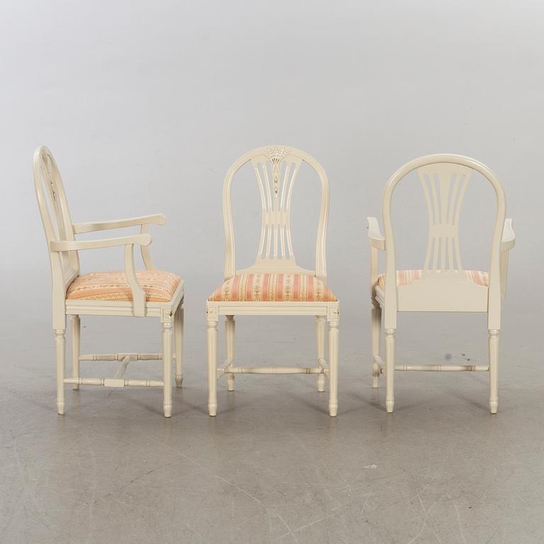 MATGRUPP 8 dlr gustaviansk stil 1900-talets mitt.