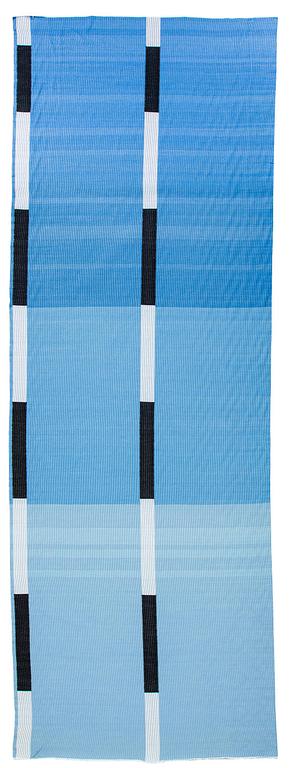 Irma Kukkasjärvi, ridå / tygrulle, 1990. Ca 130 × 350 cm.