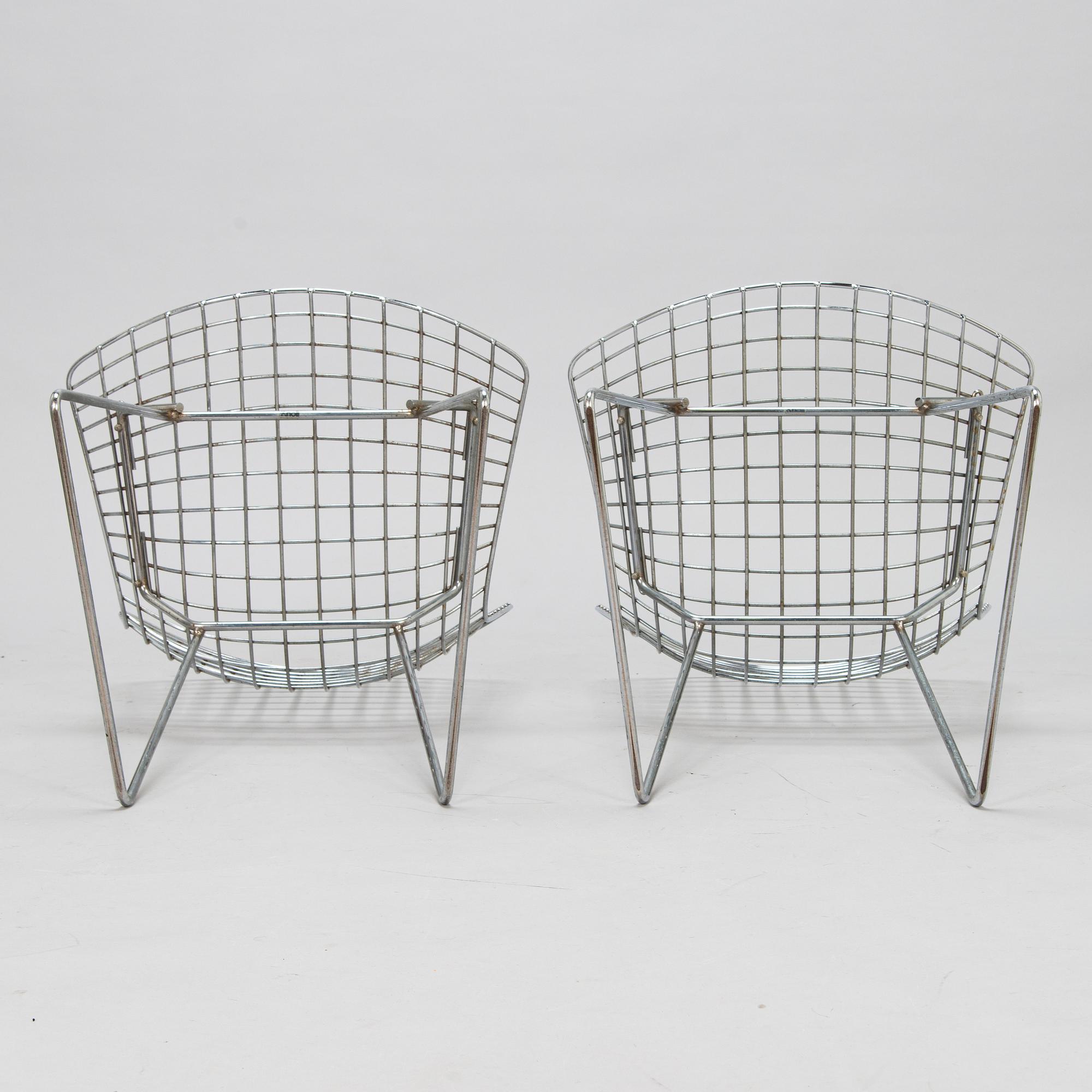 Harry Bertoia, stolar, ett par, "Side chair", Knoll.