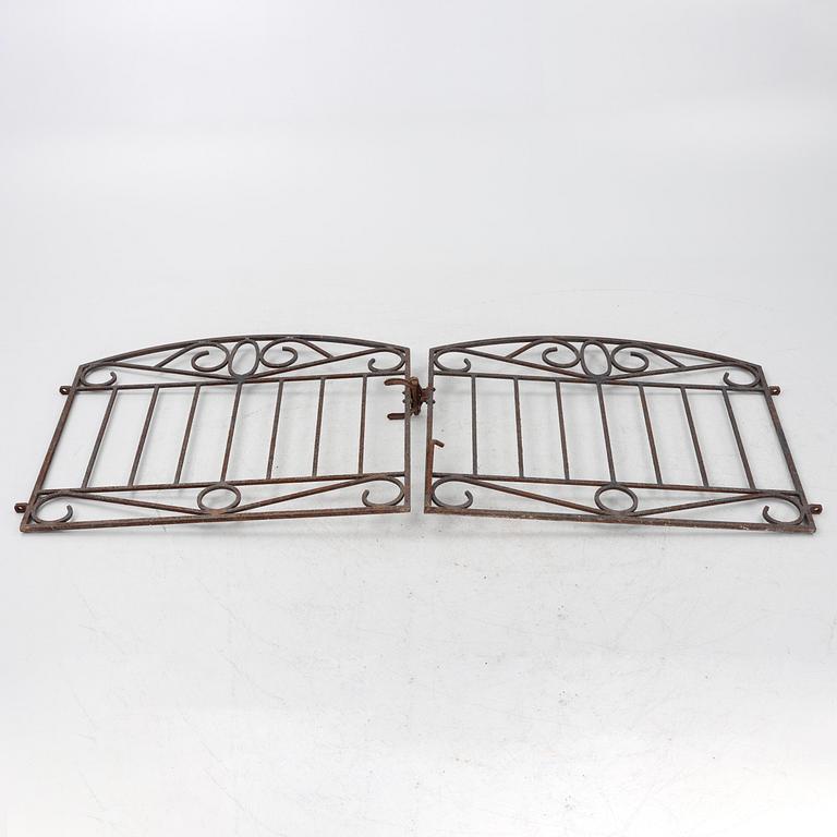 Gates, a pair, wrought iron, first half of the 20th Century.