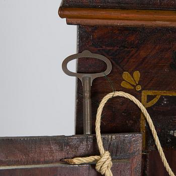 A longcase clock from Åland, Petter Linqvist, dated 1785.