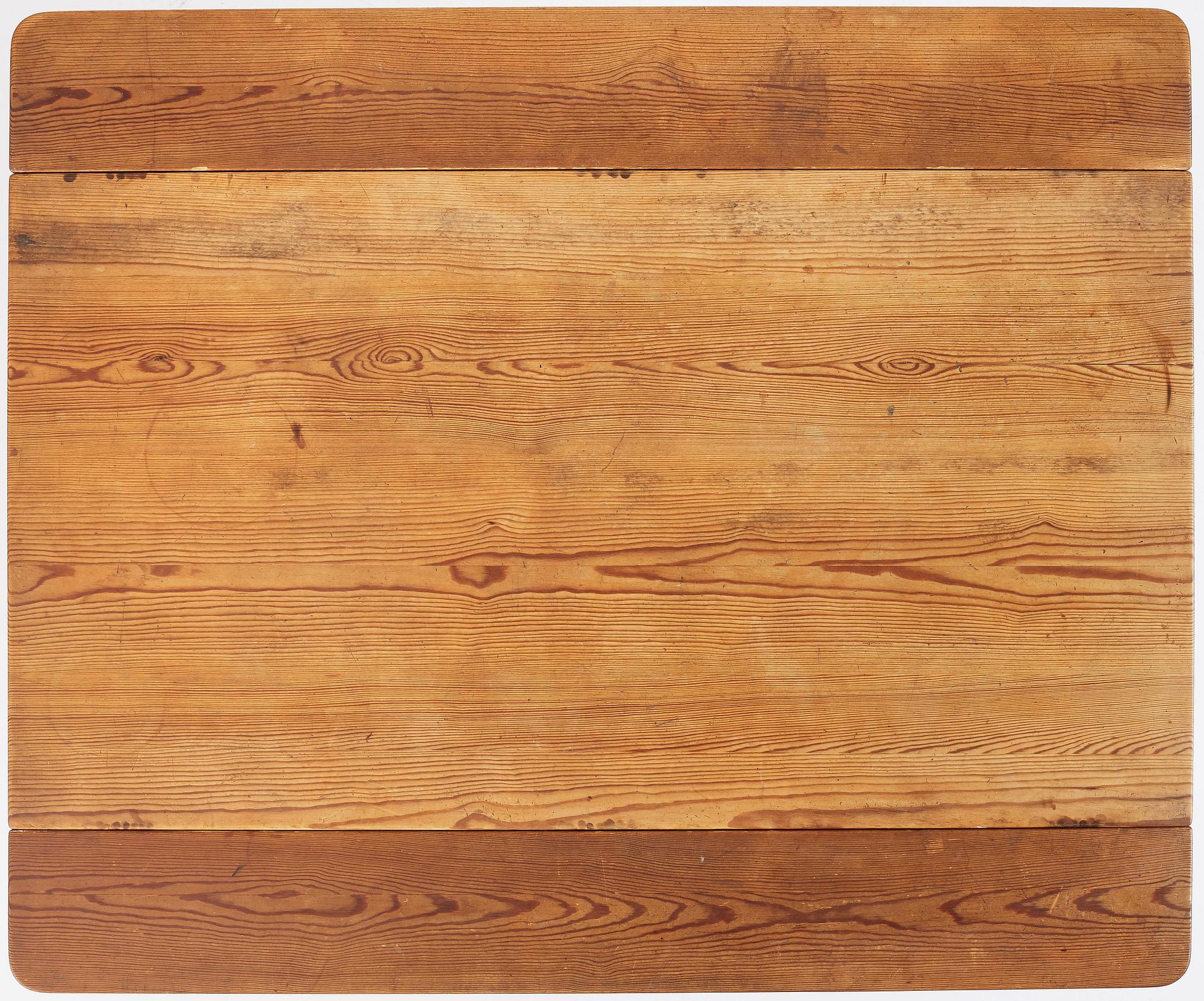 Carl Malmsten, a stained pine table, Sweden, 1930s.