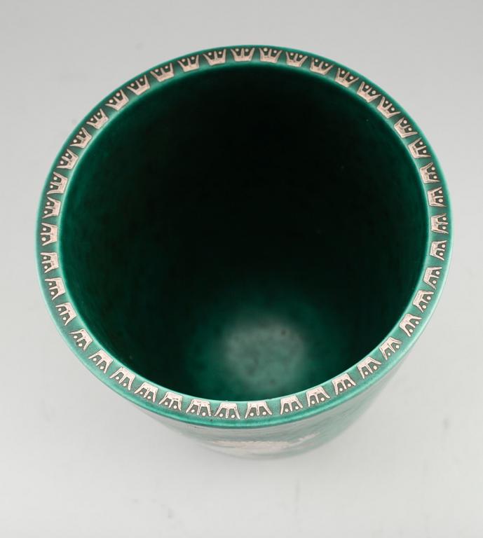 VAS, stengods, "Argenta", Wilhelm Kåge, Gustavsberg.