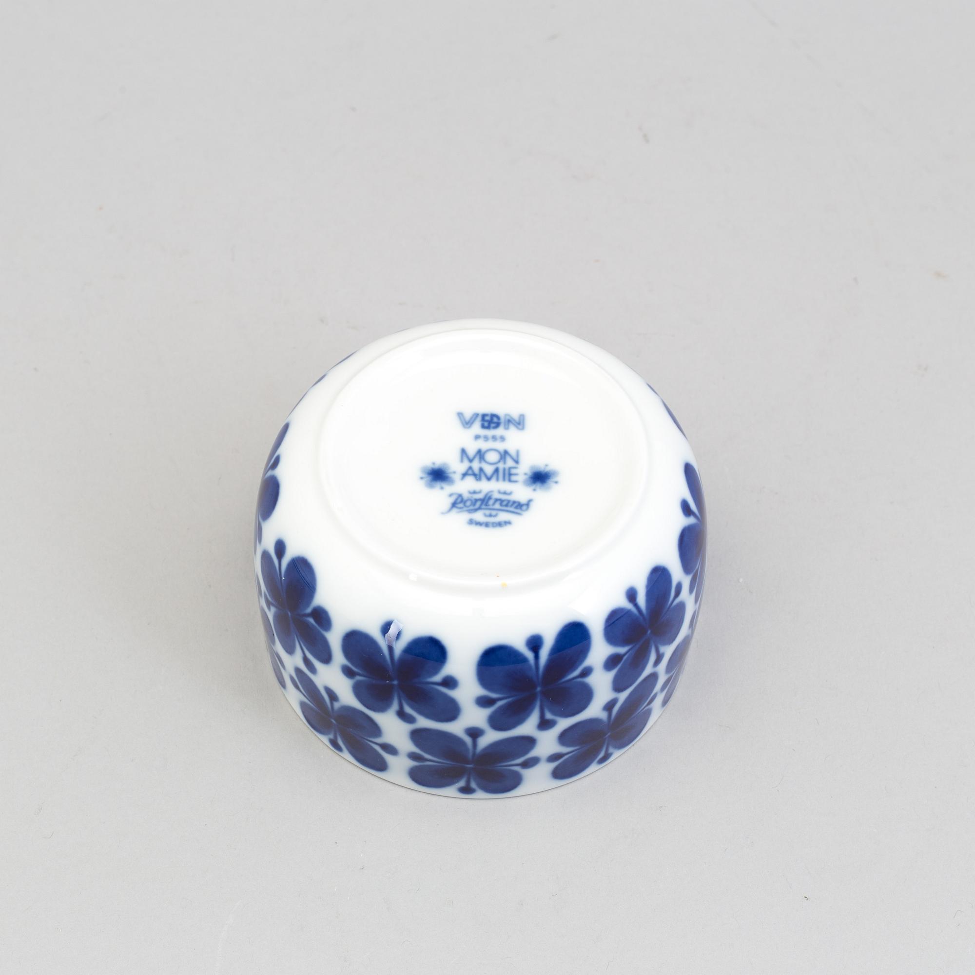 MARIANNE WESTMAN, servisdelar, ca 45 st, porslin, "Mon Amie", Rörstrand.