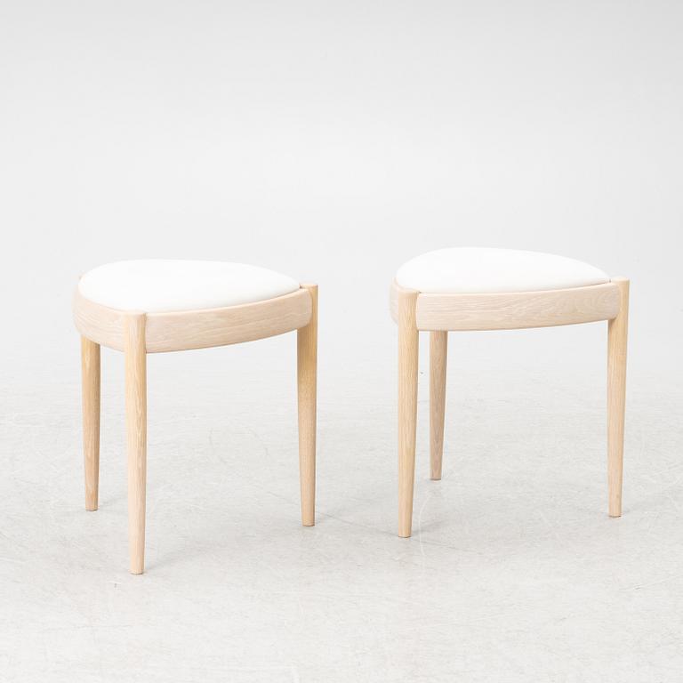 Kai Kristiansen, pallar, ett par, "Uni", Miyazaki Chair Factory, Japan.