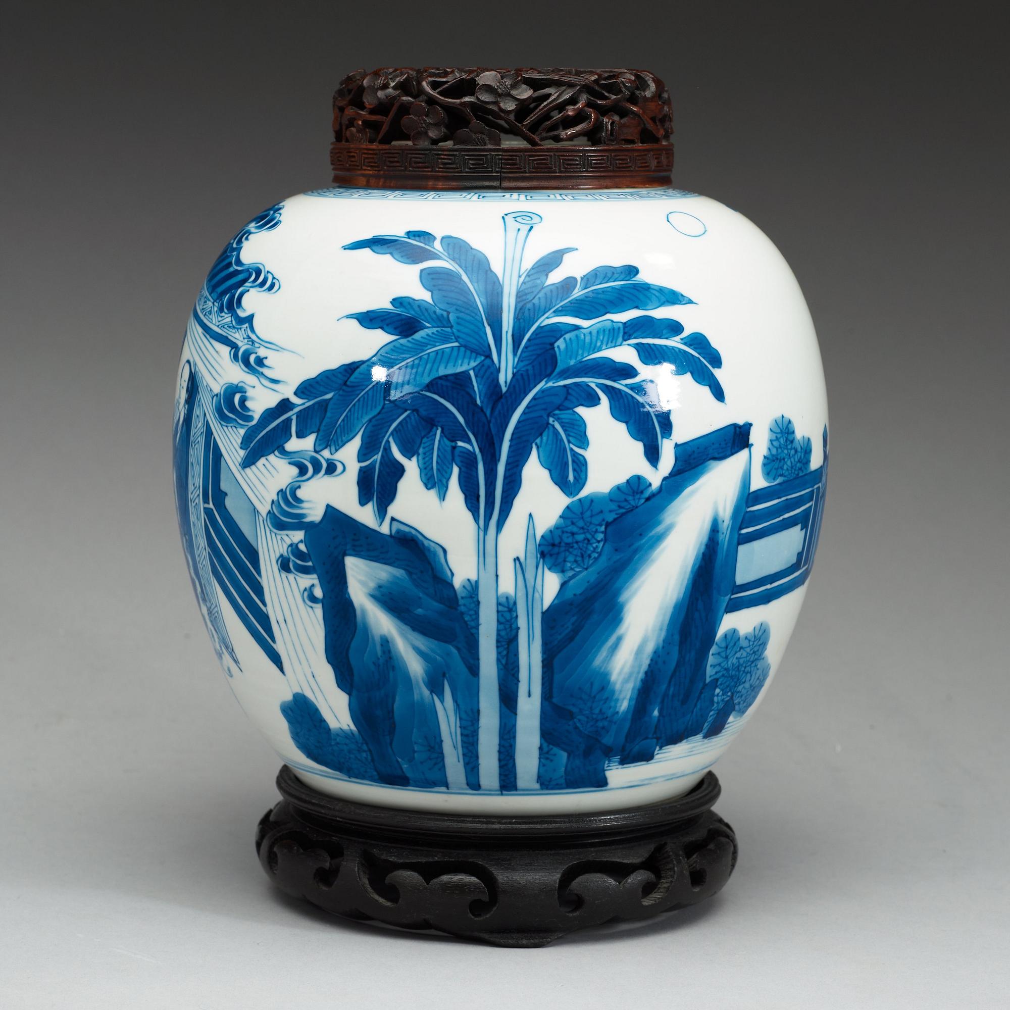 KRUKA, porslin. Qing dynastin, Kangxi (1662-1722).
