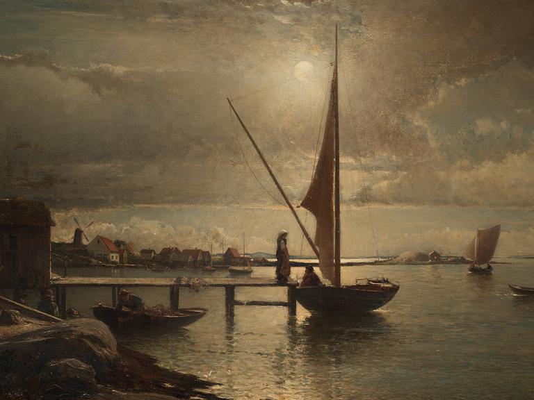 ALFRED WAHLBERG, olja på duk, signerad Alfr. Wahlberg.