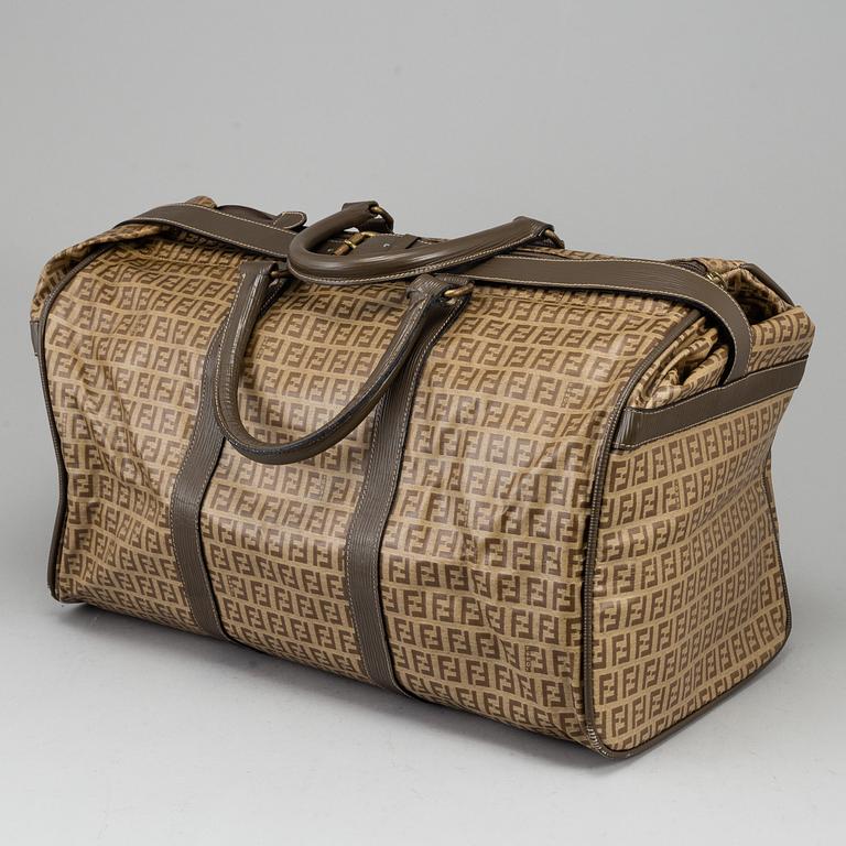 FENDI, 'Zucchino Coated Canvas Duffle Bag'.